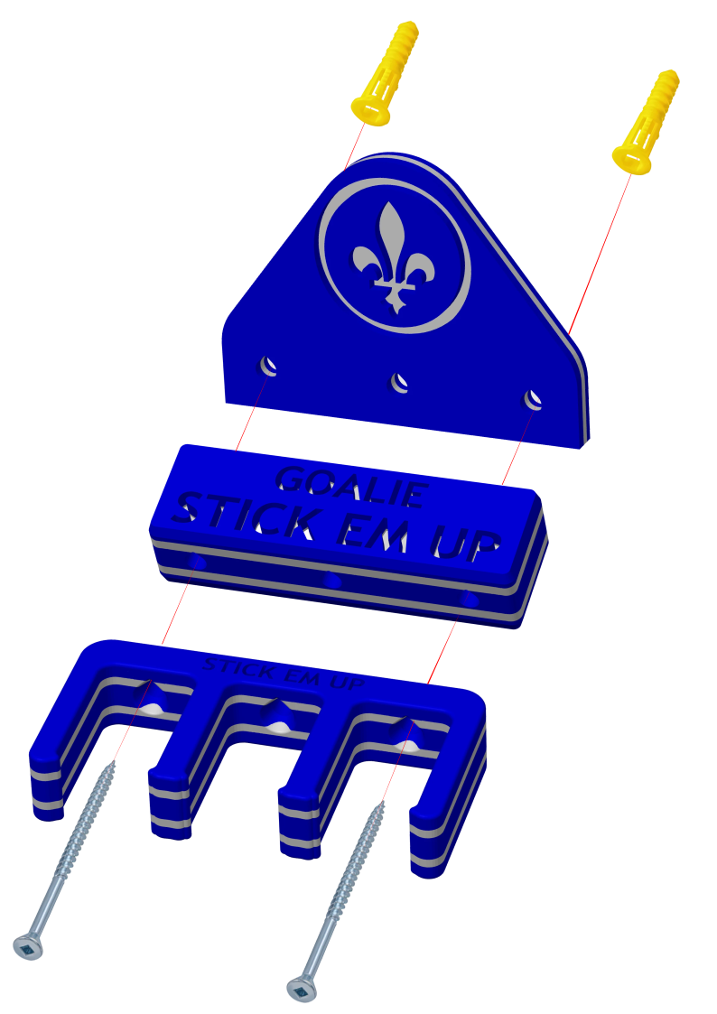 Stick Em Up Assembly - Quebec - Blue White Blue