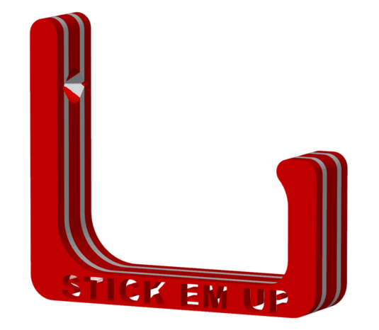 Stick Em Up Baseball Cap Holder - Red White Red