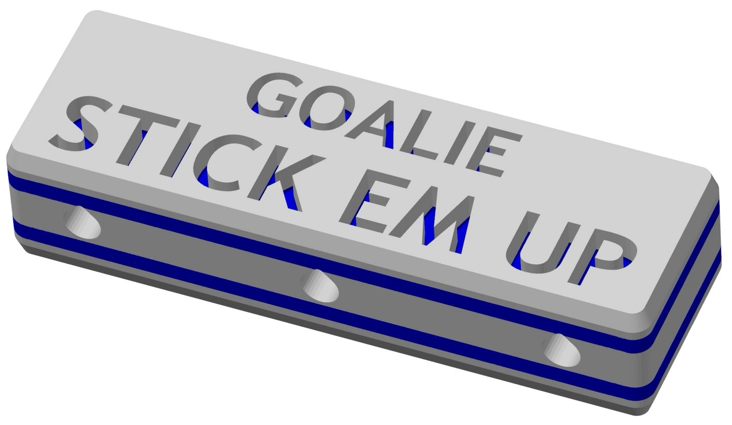 Goalie Spacer - White Blue White