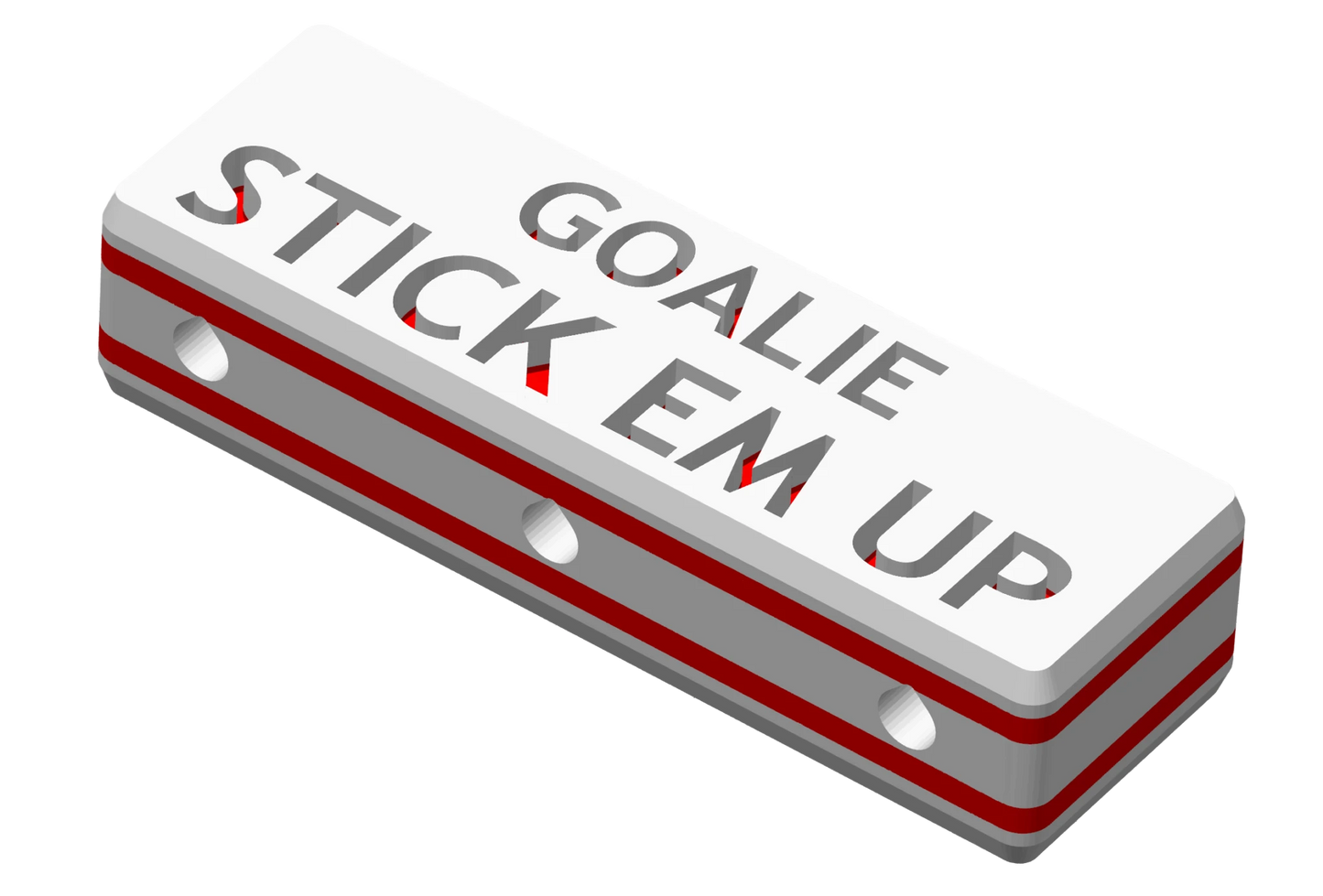Goalie Spacer - White Red White
