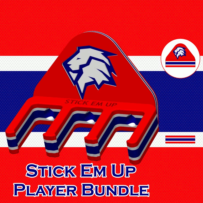 Jerusalem Capitals Stick Em Up GIF - Player Bundle - Red White Navy