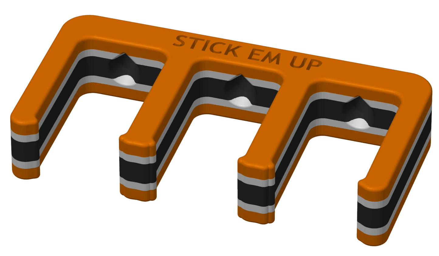 Stick Em Up - Orange White Black
