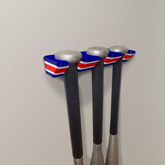 Stick Em Up™ Triple Bat Holder – Wall-Mounted – Tri-Color