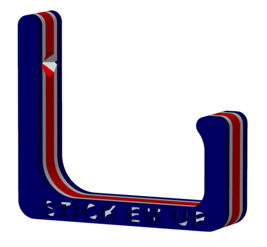 Stick Em Up Baseball Cap Holder - Blue White Red