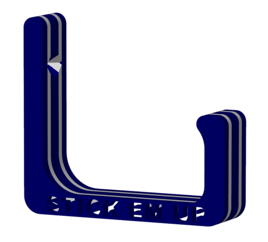 Stick Em Up Baseball Cap Holder - Navy White Navy