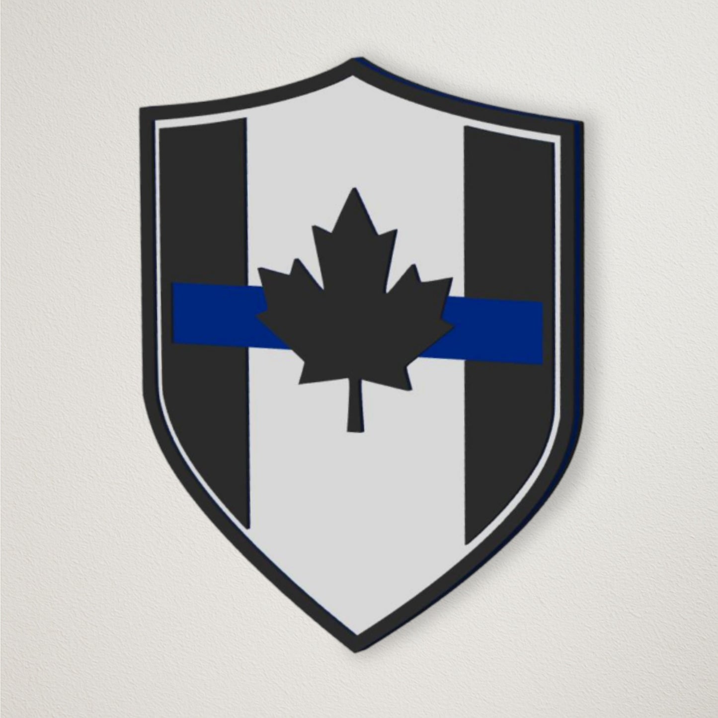 Police Baseball Stick Em Up™ Triple Bat Holder Bundle – Wall-Mounted – Black & Blue