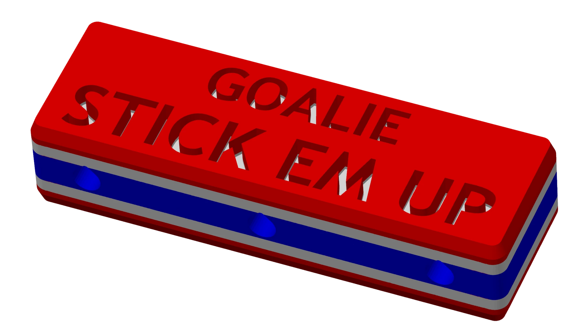 Stick Em Up Goalie Spacer - Red White Blue