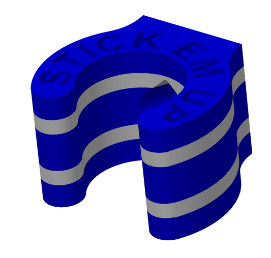 Stick Em Up Golf Club Holder/Mount - Blue White Blue