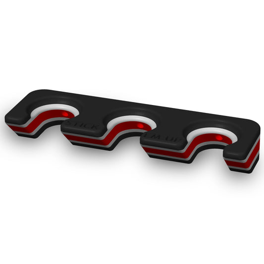 Stick Em Up™ Triple Bat Holder – Wall-Mounted – Tri-Color