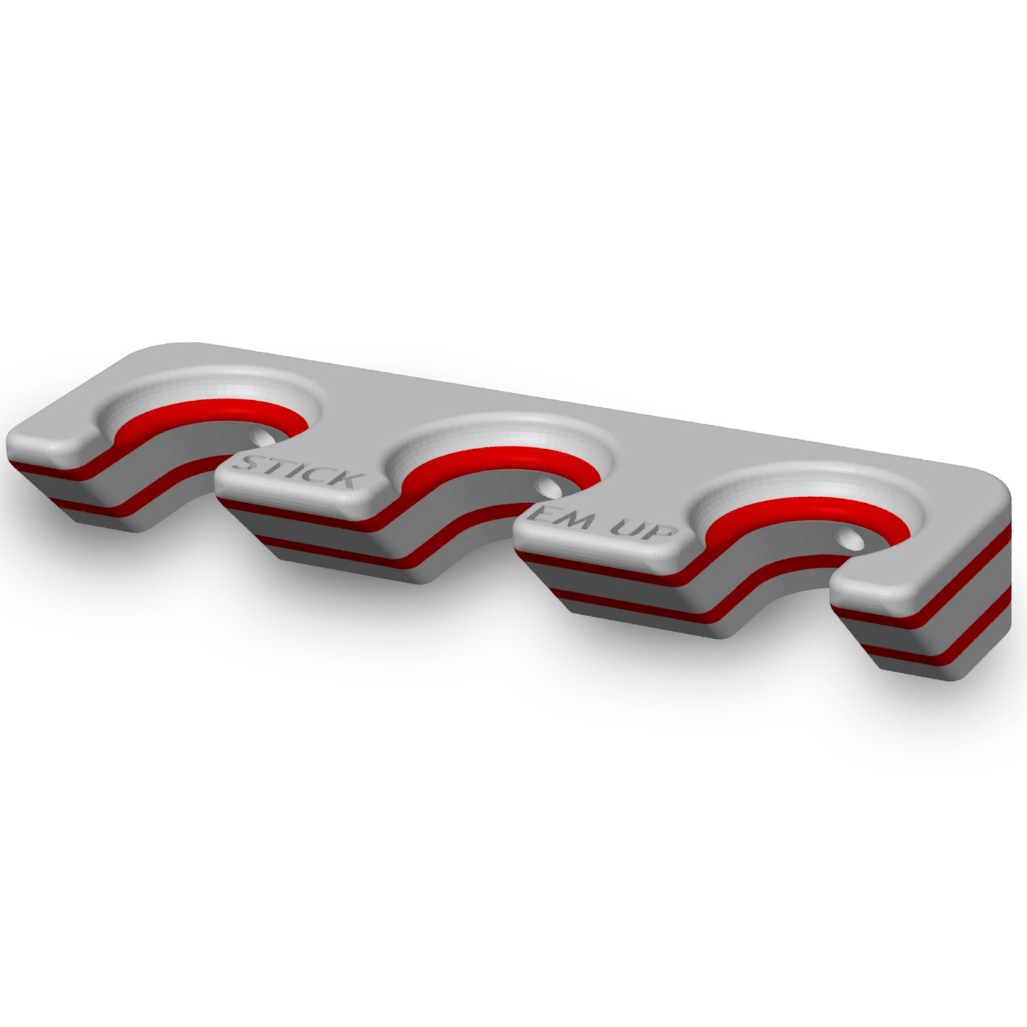Stick Em Up™ Triple Bat Holder – Wall-Mounted – Tri-Color