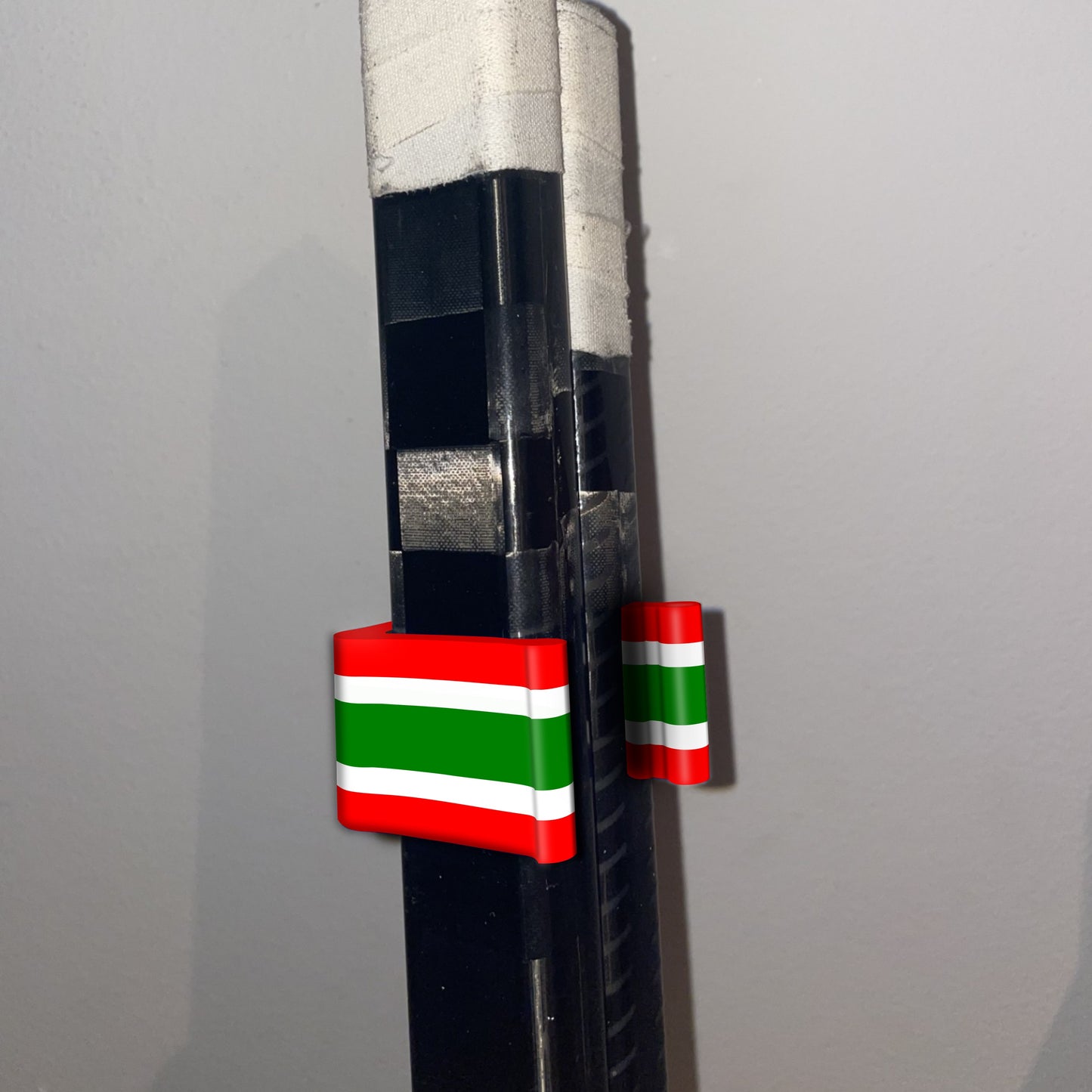 Stick Em Up™ Hockey Stick Clip - Portable - Tri-Color - INT/SR Compatible - Holiday Edition