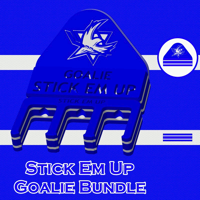 Israel National Team Stick Em Up GIF - Goalie Bundle - Blue White Blue