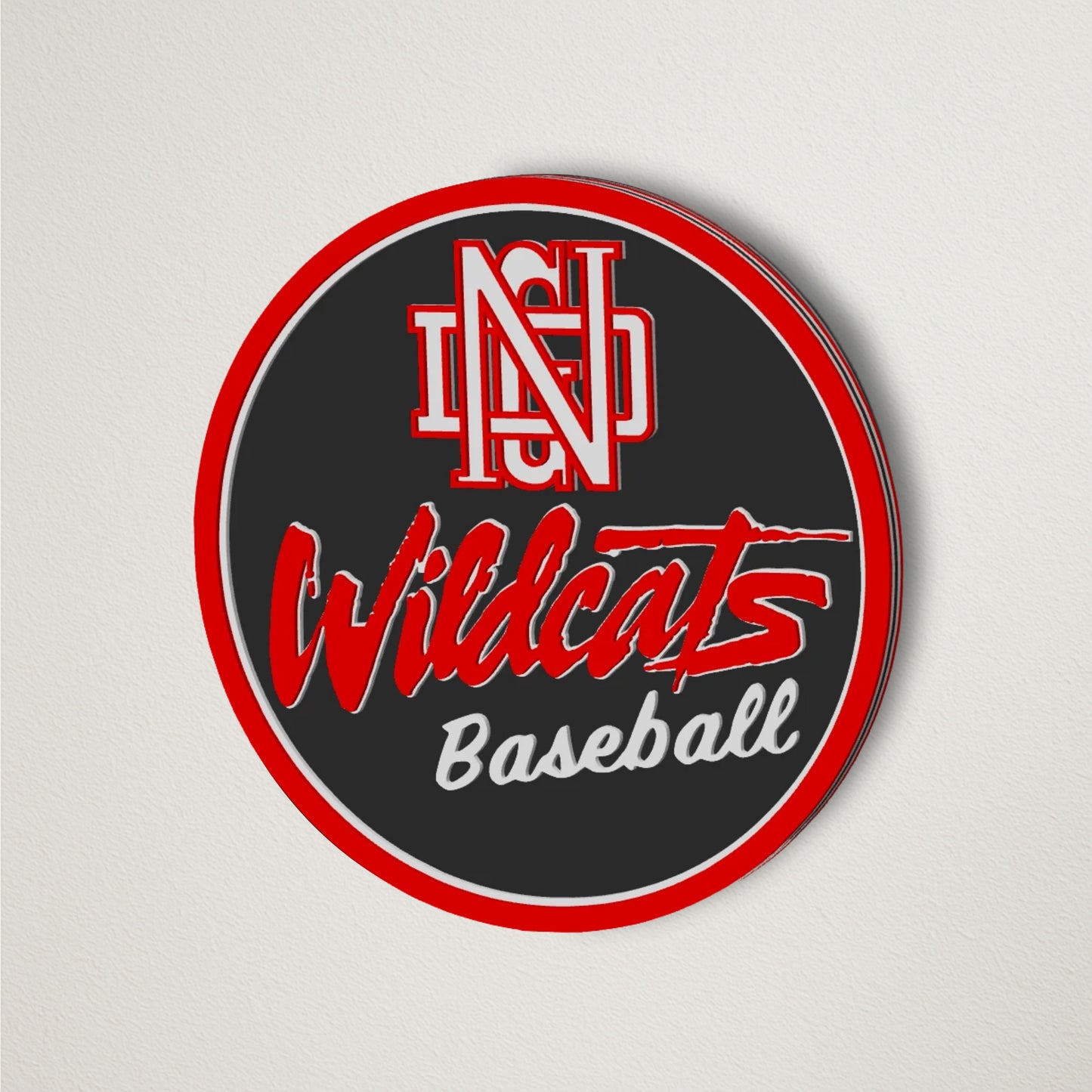 NDG Baseball Stick Em Up™ Triple Bat Holder Bundle – Wall-Mounted – Tri-Color