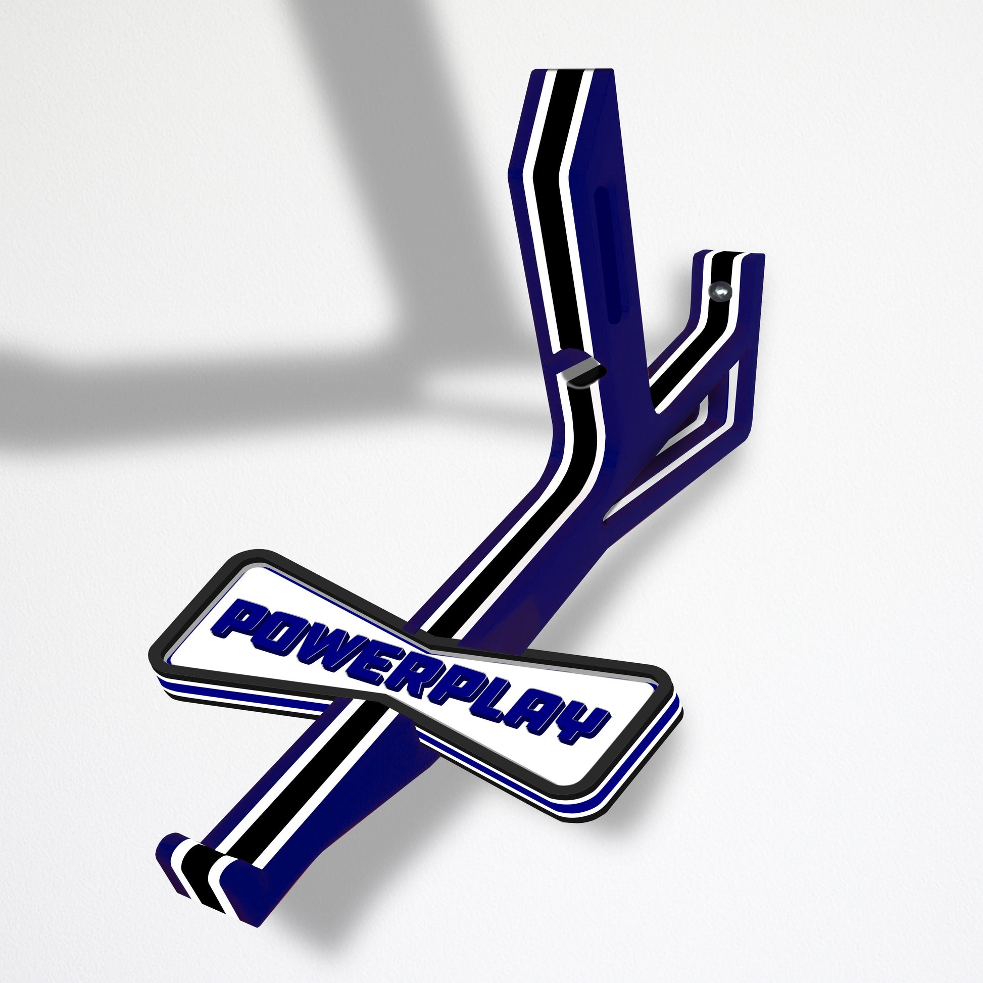 Limited edition PowerPlay tournament-themed Stick Em Up Cap Butler with the blue, white and black tournament colorway