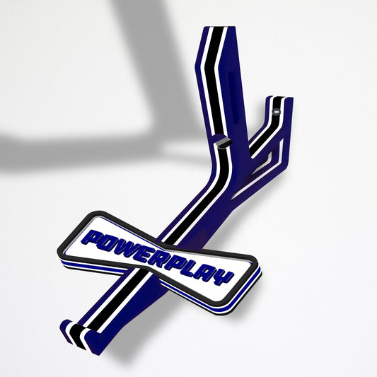 Limited edition PowerPlay tournament-themed Stick Em Up Cap Butler with the blue, white and black tournament colorway