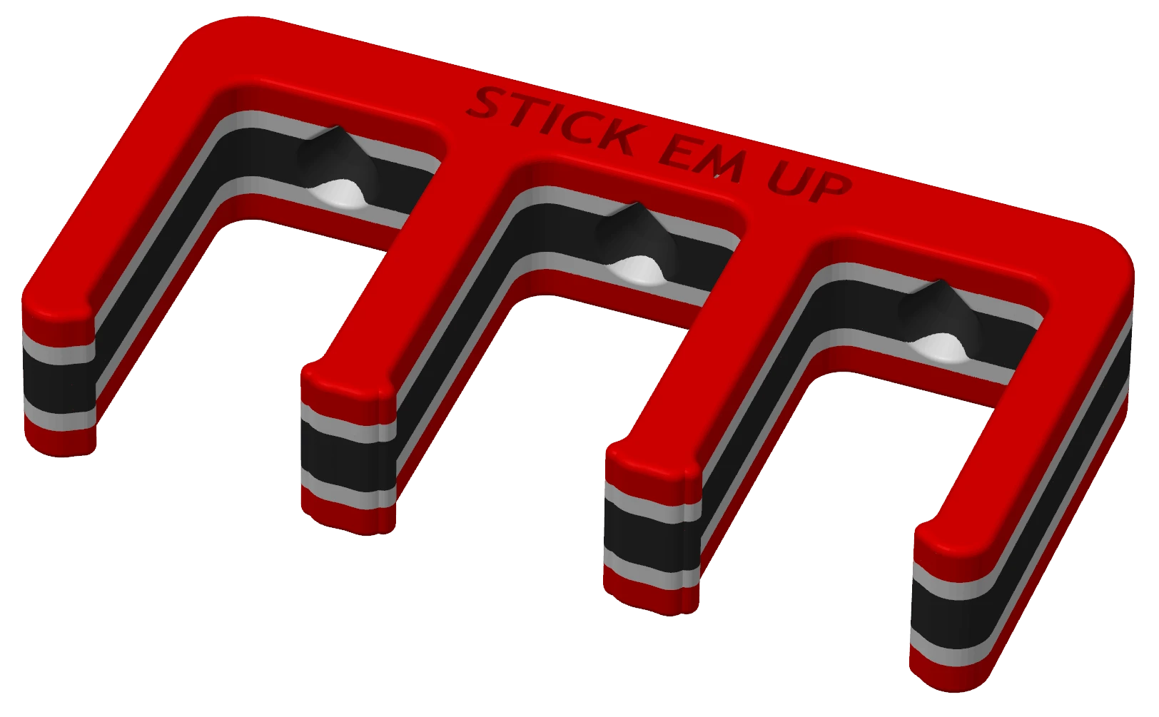 Stick Em Up - Red White Black