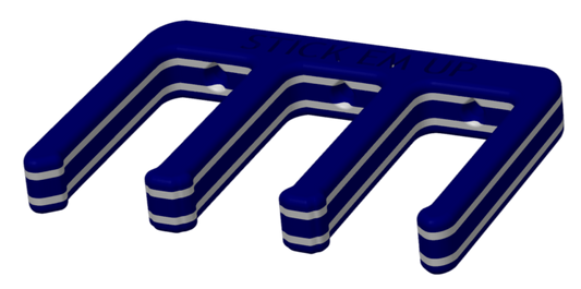 Stick Em Up™ Cleat & Shoe Display – 2-Pack Wall Mount – Tri-Color