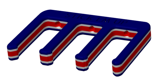 Stick Em Up™ Cleat & Shoe Display – 2-Pack Wall Mount – Tri-Color