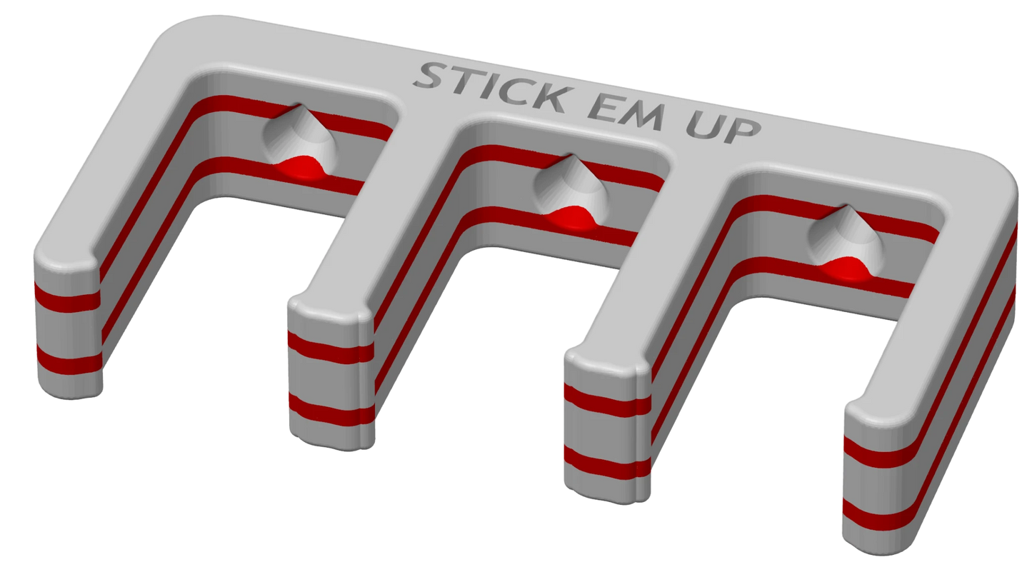 Stick Em Up - White Red White